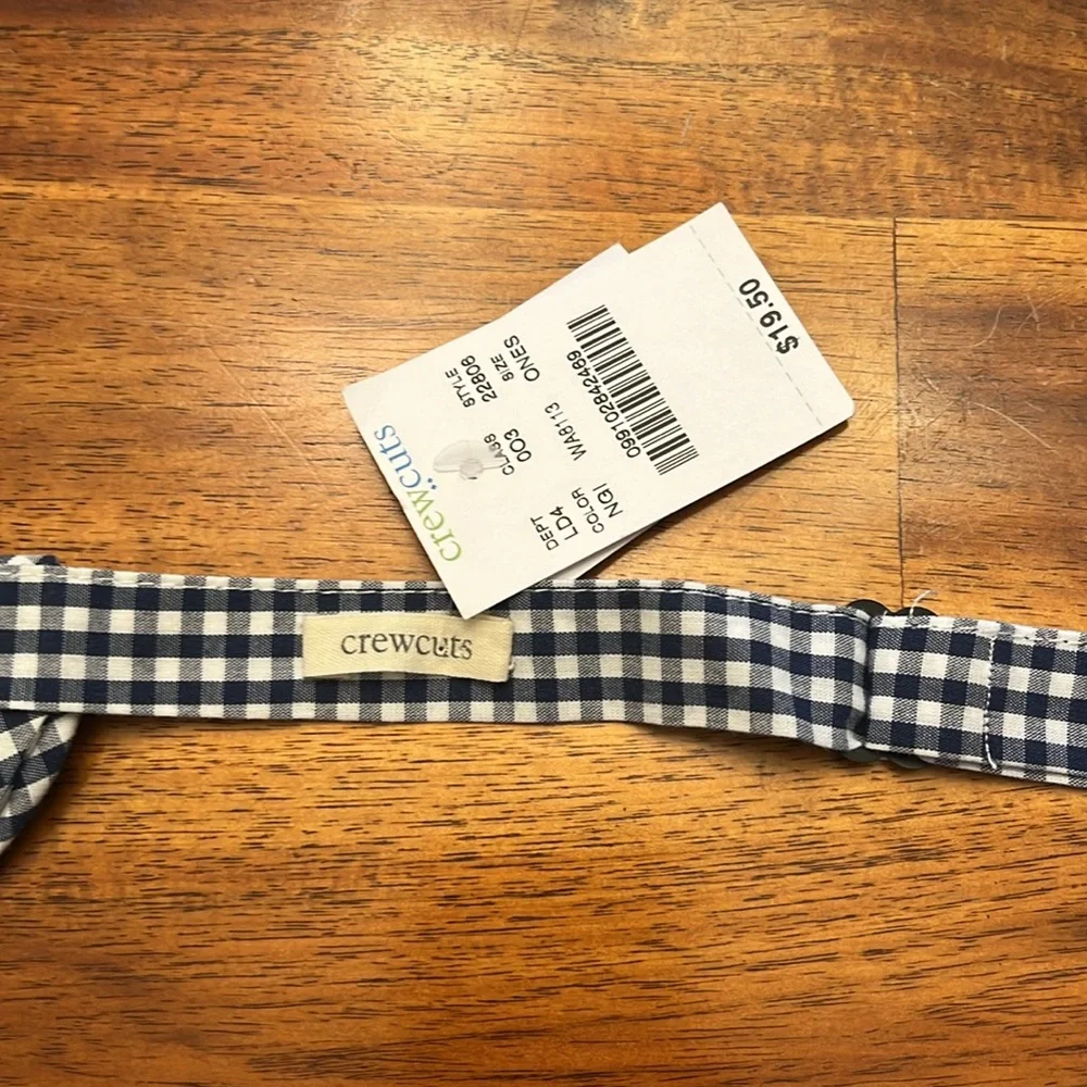 Boys navy/white bowtie